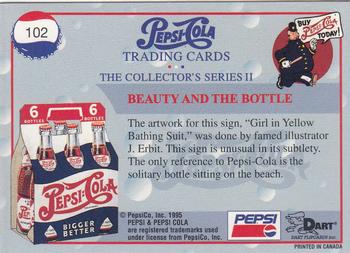 1995 Dart Pepsi-Cola Collector's Series 2 #102 Beauty and the Bottle Back