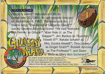 1998 Dart Gilligan's Island #1 Marooned Back