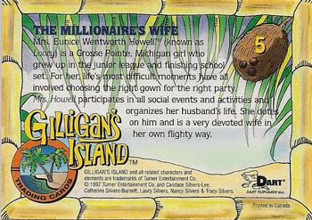 1998 Dart Gilligan's Island #5 Natalie Schafer Back