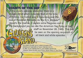 1998 Dart Gilligan's Island #8 Events of the Day Back