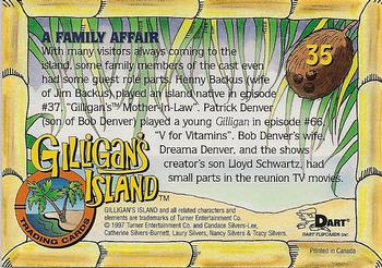 1998 Dart Gilligan's Island #35 A Family Affair Back