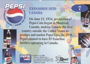 2000 Dart Pepsi Around the Globe #7 Expansion into Canada Back