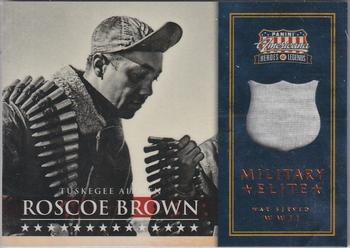 2012 Panini Americana Heroes & Legends - US Military Elite Materials #7 Roscoe Brown Front