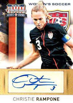 2012 Panini Americana Heroes & Legends - US Women's Soccer Team Signatures #8 Christie Rampone Front