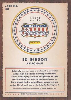 2012 Panini Americana Heroes & Legends - Elite Materials Silver Proof #83 Ed Gibson Back
