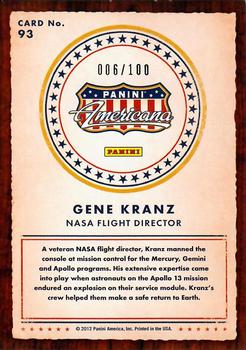2012 Panini Americana Heroes & Legends - Bronze Proof #93 Gene Kranz Back