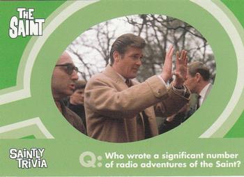 2003 Cards Inc. Best of the Saint #89 Q: Who wrote a significant number of radio a Front