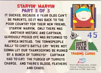 1998 Comic Images South Park #45 Starvin' Marvin: Part 3 of 3 Back