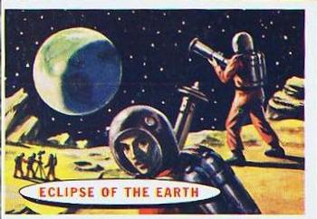 1957 Topps Space #51 Eclipse Of The Earth Front