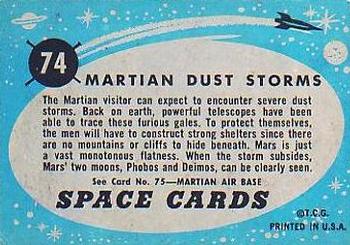 1957 Topps Space #74 Martian Dust Storms Back
