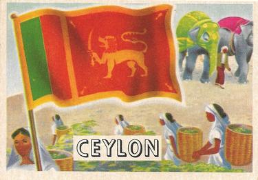 1956 Topps Flags of the World (R714-5) #5 Ceylon Front