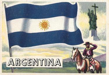 1956 Topps Flags of the World (R714-5) #21 Argentina Front