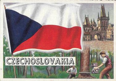 1956 Topps Flags of the World (R714-5) #66 Czechoslovakia Front