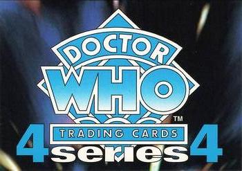 1996 Cornerstone Doctor Who Series 4 #4 Checklist Front