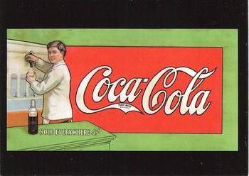 1999 Comic Images The Art of Coca-Cola #4 Cardboard signs such as this one were pla Front