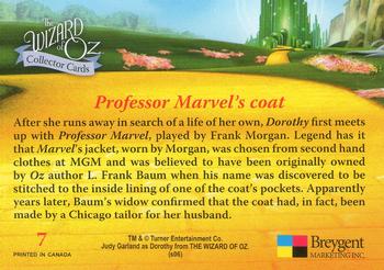 2006 Breygent The Wizard of Oz #7 Professor Marvel's coat Back