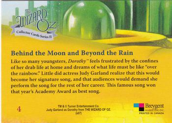 2007 The Wizard of Oz Collector Series II #4 Behind the Moon and Beyond the Rain Back