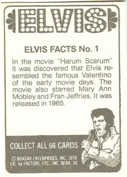 1978 Donruss Elvis Presley #1 In the movie 