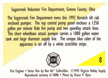 1993 Bon Air Fire Engines #8 1992 Kovatch Tilt Cab Enclosed Pumper Back