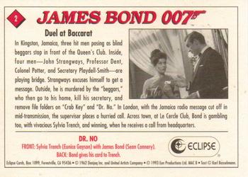 1993 Eclipse James Bond Series 1 #2 Duel at Baccarat Back