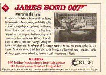 1993 Eclipse James Bond Series 1 #50 Mirror in the Eyes Back