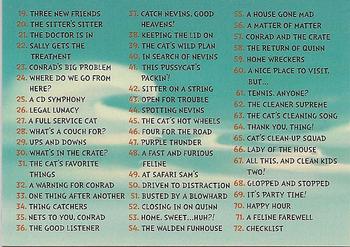 2003 Comic Images The Cat in the Hat #72 Checklist Back