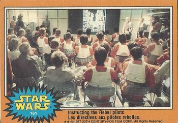 1977 O-Pee-Chee Star Wars #161 Instructing the Rebel pilots Front