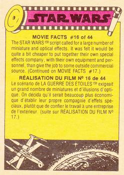 1977 O-Pee-Chee Star Wars #167 Raiding the Rebel starship Back
