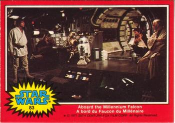 1977 O-Pee-Chee Star Wars #83 Aboard the Millennium Falcon Front