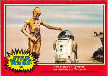 1977 O-Pee-Chee Star Wars #96 The droids on Tatooine Front