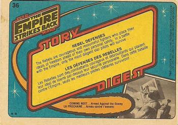 1980 O-Pee-Chee The Empire Strikes Back #36 Rebel Defenses Back
