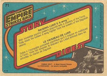 1980 O-Pee-Chee The Empire Strikes Back #71 Raising Luke's X-wing Back