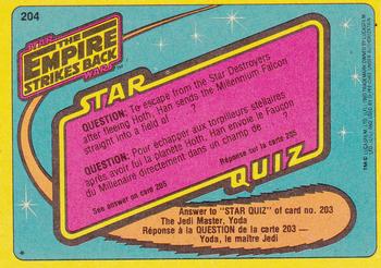 1980 O-Pee-Chee The Empire Strikes Back #204 An Ugnaught Back