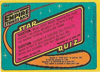 1980 O-Pee-Chee The Empire Strikes Back #244 A Test for Luke Back