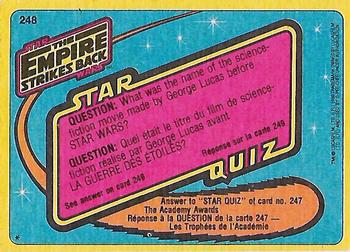 1980 O-Pee-Chee The Empire Strikes Back #248 Blooming Romance Back
