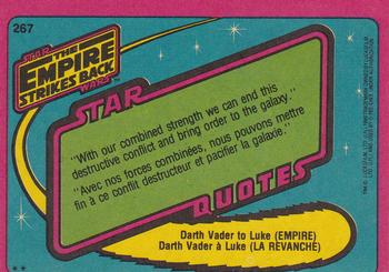1980 O-Pee-Chee The Empire Strikes Back #267 Princess Leia Back