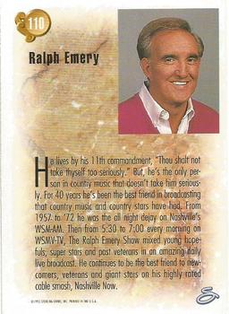 1993 Sterling Country Gold 2 #110 Ralph Emery Back