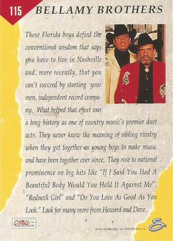 1993 Sterling Country Gold 2 #115 Bellamy Brothers Back