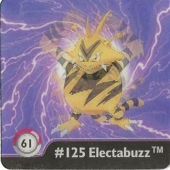 1999 ArtBox Pokemon Action Flipz Series One #61 #125 Electabuzz Front