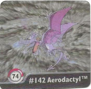 1999 ArtBox Pokemon Action Flipz Series One #74 #142 Aerodactyl Front