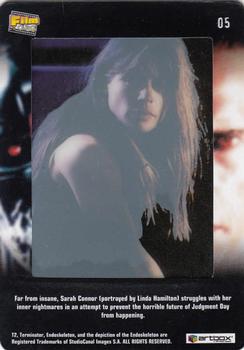 2003 ArtBox Terminator 2 FilmCardz #5 Sarah Connor Back