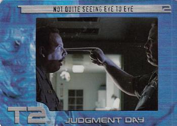 2003 ArtBox Terminator 2 FilmCardz #30 Not Quite Seeing Eye to Eye Front