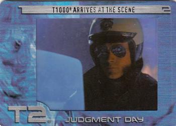 2003 ArtBox Terminator 2 FilmCardz #50 T1000 Arrives at the Scene Front
