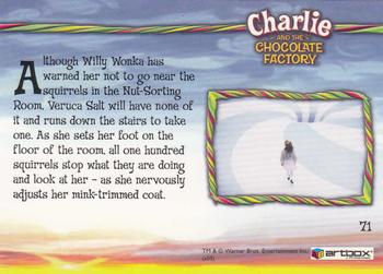 2005 ArtBox Charlie and the Chocolate Factory #71 Is That Mink? Back