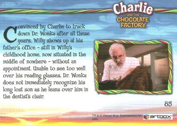 2005 ArtBox Charlie and the Chocolate Factory #85 Open! Back