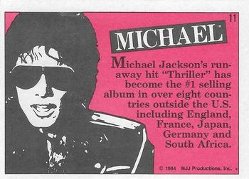 1984 Topps Michael Jackson #11 Michael Jackson's runaway hit 