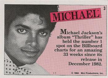 1984 Topps Michael Jackson #3 Michael Jackson's album 