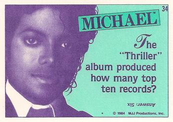 1984 Topps Michael Jackson #34 The 