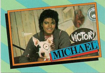 1984 Topps Michael Jackson #36 True or false: Does Michael own a llama? Front