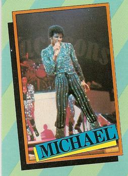 1984 Topps Michael Jackson #38 Who introduced Michael in his national... Front